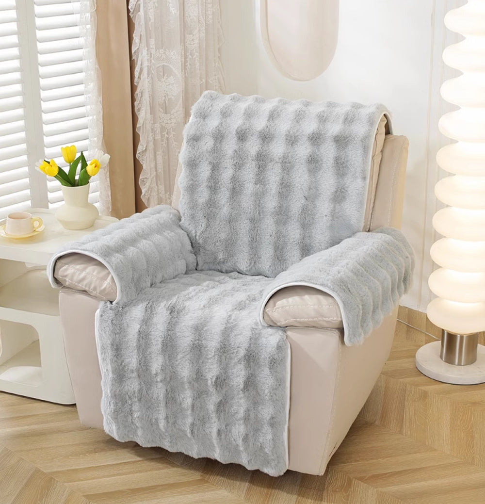 Housses fauteuil relax avec repose-pied Casaharmony grise