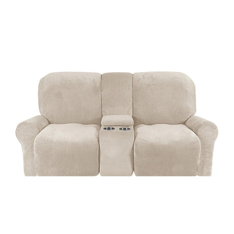 housses pour canapé relax 2 places beige 