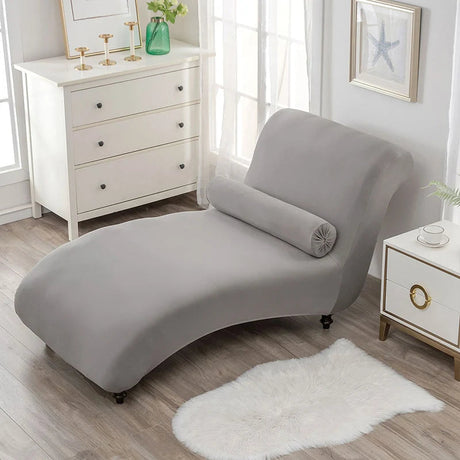 Housses méridiennes chaises longues lycra gris