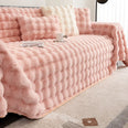 Jeté de canapé luxe grande taille rose