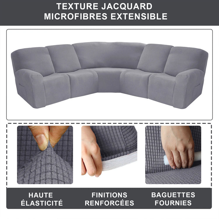 Housse pour canapé d'angle relax 